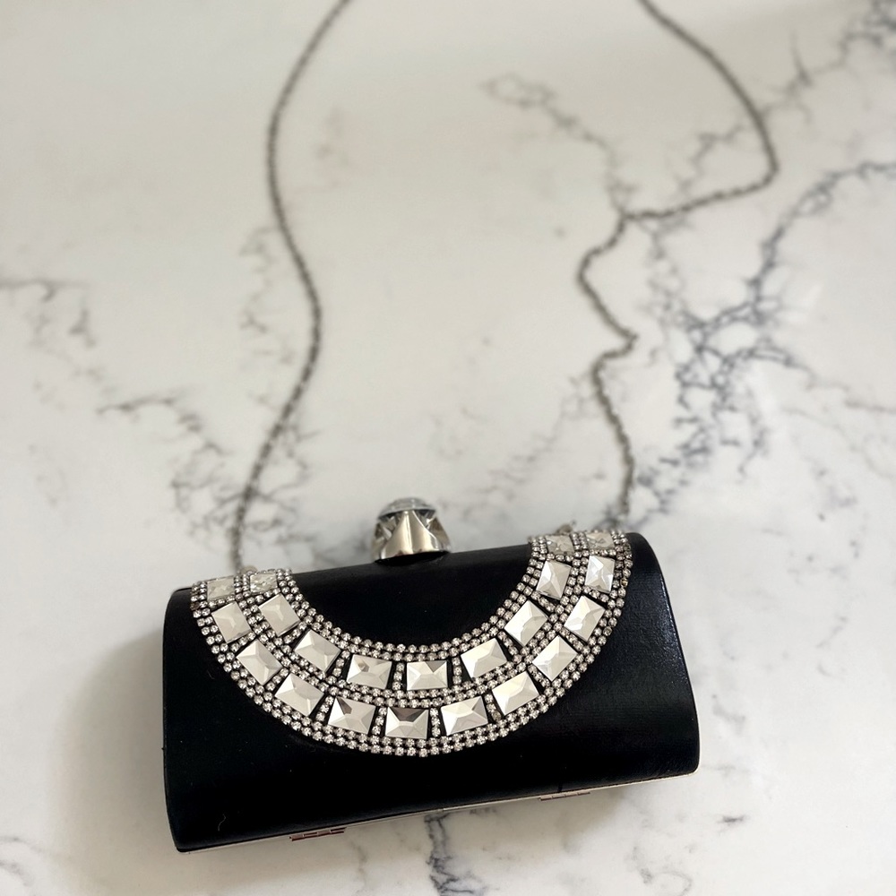 Bedazzled Black Clutch/Purse